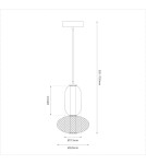 Milagro Lampa wisząca ARAME 15W LED ML1432 Milagro Lampa wisząca ARAME 15W LED ML1432