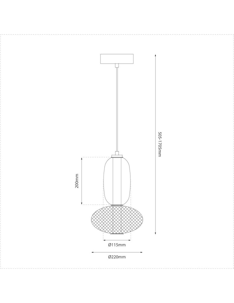 Milagro Lampa wisząca ARAME 15W LED ML1432 Milagro Lampa wisząca ARAME 15W LED ML1432