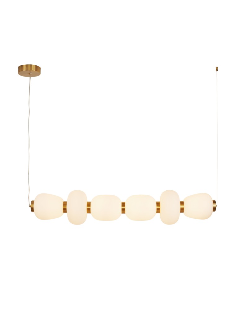 Step Into Design Lampa wisząca BRILLA-6 LED biało-złota 125 cm ST-CP241210-6L GOLD  Step Into Design Lampa wisząca BRILLA-6 LED biało-złota 125 cm ST-CP241210-6L GOLD