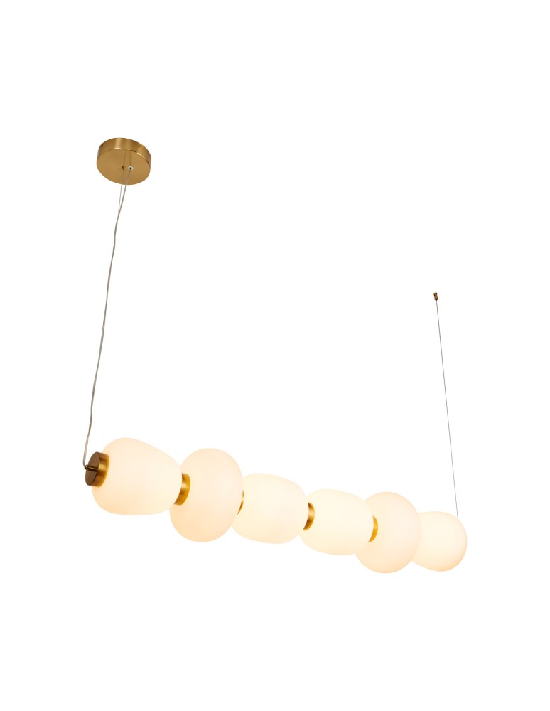 Step Into Design Lampa wisząca BRILLA-6 LED biało-złota 125 cm ST-CP241210-6L GOLD  Step Into Design Lampa wisząca BRILLA-6 LED biało-złota 125 cm ST-CP241210-6L GOLD