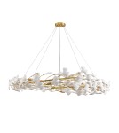Step Into Design Lampa wisząca BOTANIKA złoto biała 150 cm XY080P-150 Step Into Design Lampa wisząca BOTANIKA złoto biała 150 cm XY080P-150