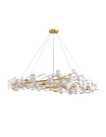 Step Into Design Lampa wisząca BOTANIKA złoto biała 150 cm XY080P-150 - produkt 2