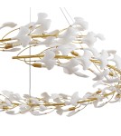 Step Into Design Lampa wisząca BOTANIKA złoto biała 150 cm XY080P-150 Step Into Design Lampa wisząca BOTANIKA złoto biała 150 cm XY080P-150