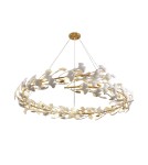 Step Into Design Lampa wisząca BOTANIKA złoto biała 150 cm XY080P-150 Step Into Design Lampa wisząca BOTANIKA złoto biała 150 cm XY080P-150