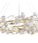 Step Into Design Lampa wisząca BOTANIKA złoto biała 150 cm XY080P-150 Step Into Design Lampa wisząca BOTANIKA złoto biała 150 cm XY080P-150