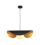 Lampy wiszące designerskie -  Step Into Design Lampa wisząca ENZO czarno złota 60 cm ST-F22020601-D60 black - product 1