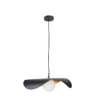 Lampy wiszące designerskie -  Step Into Design Lampa wisząca ENZO czarno złota 60 cm ST-F22020601-D60 black - product 2