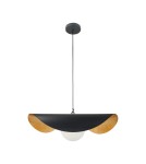 Lampy wiszące designerskie -  Step Into Design Lampa wisząca ENZO czarno złota 60 cm ST-F22020601-D60 black - product 5