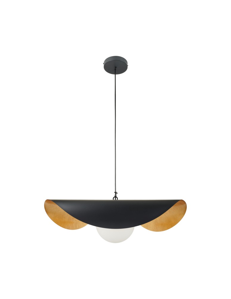 Step Into Design Lampa wisząca ENZO czarno złota 60 cm ST-F22020601-D60 black