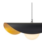 Lampy wiszące designerskie -  Step Into Design Lampa wisząca ENZO czarno złota 60 cm ST-F22020601-D60 black - product 12