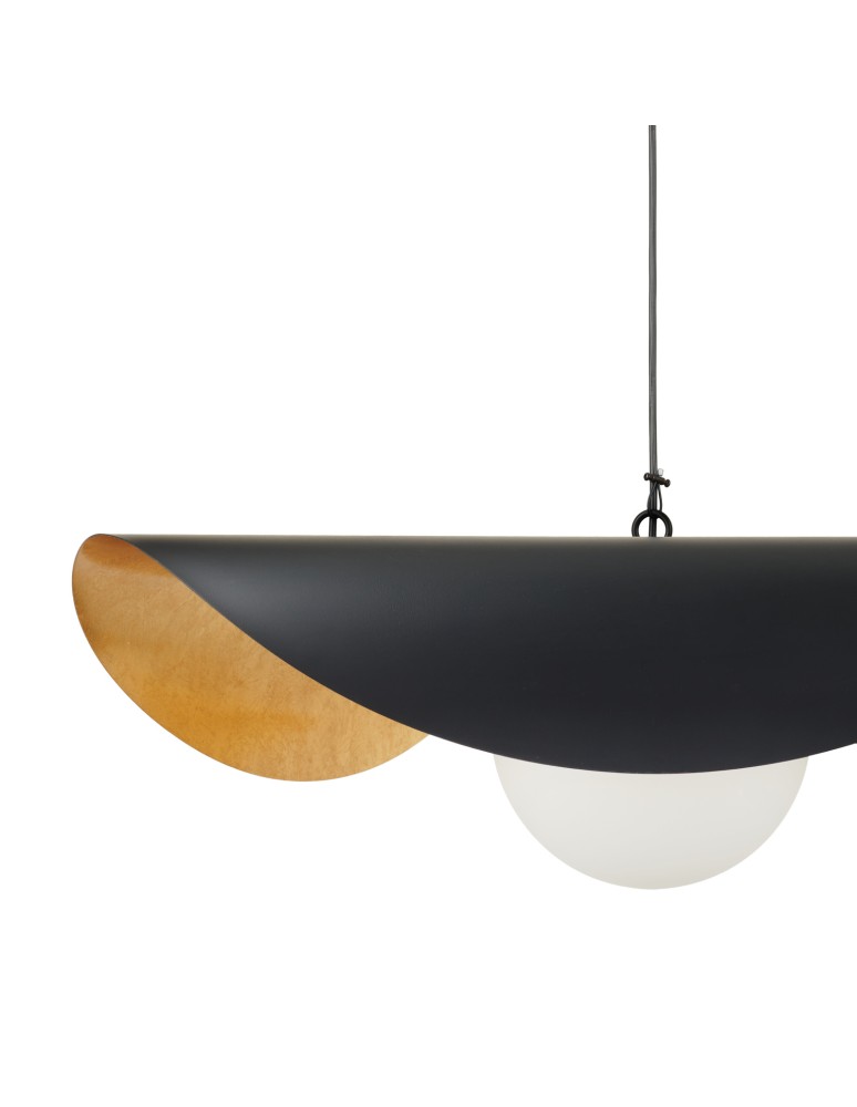 Step Into Design Lampa wisząca ENZO czarno złota 60 cm ST-F22020601-D60 black