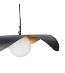 Lampy wiszące designerskie -  Step Into Design Lampa wisząca ENZO czarno złota 60 cm ST-F22020601-D60 black - product 16