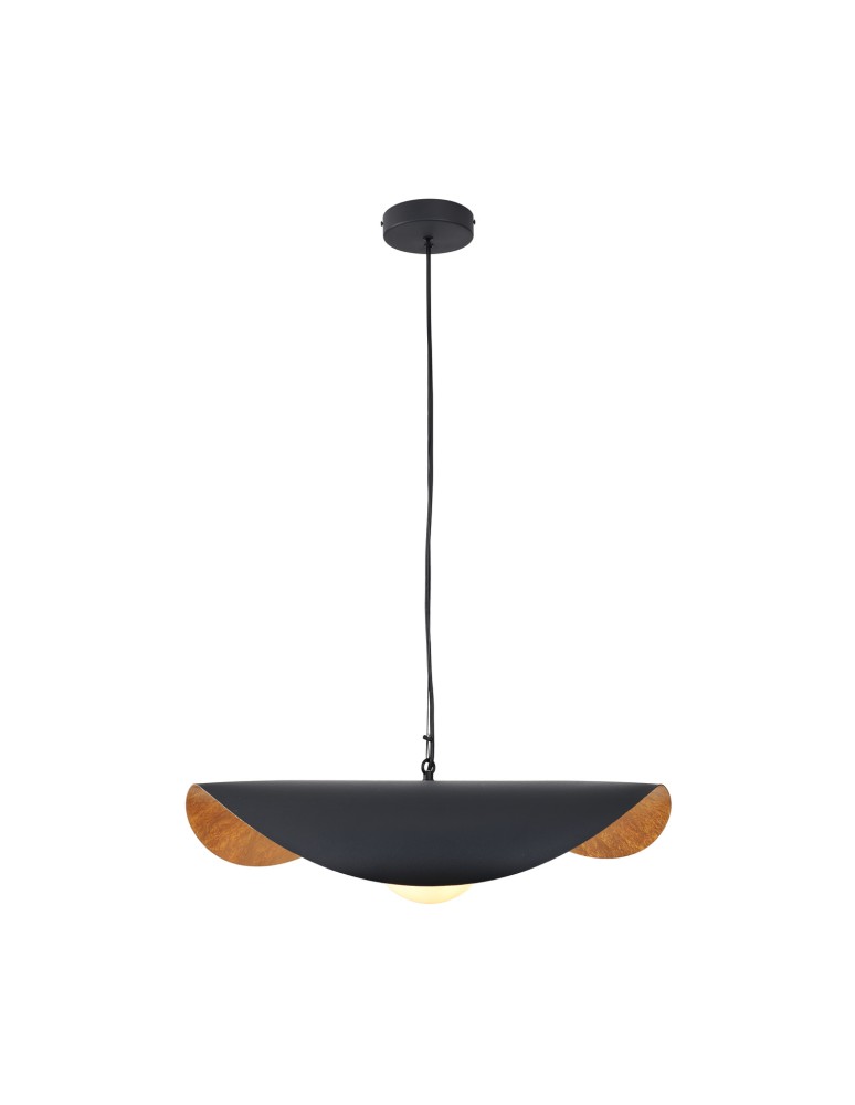 Step Into Design Lampa wisząca ENZO czarno złota 60 cm ST-F22020601-D60 black