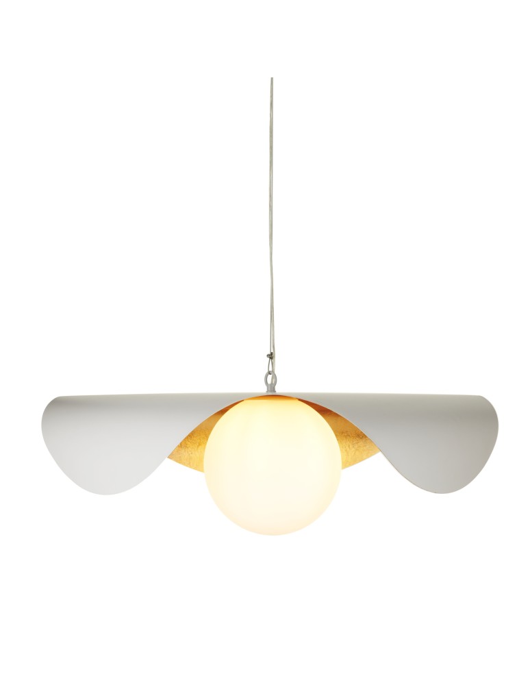 Step Into Design Lampa wisząca ENZO biało złota 80 cm ST-F22020601-D80 white Step Into Design Lampa wisząca ENZO biało złota 80 cm ST-F22020601-D80 white