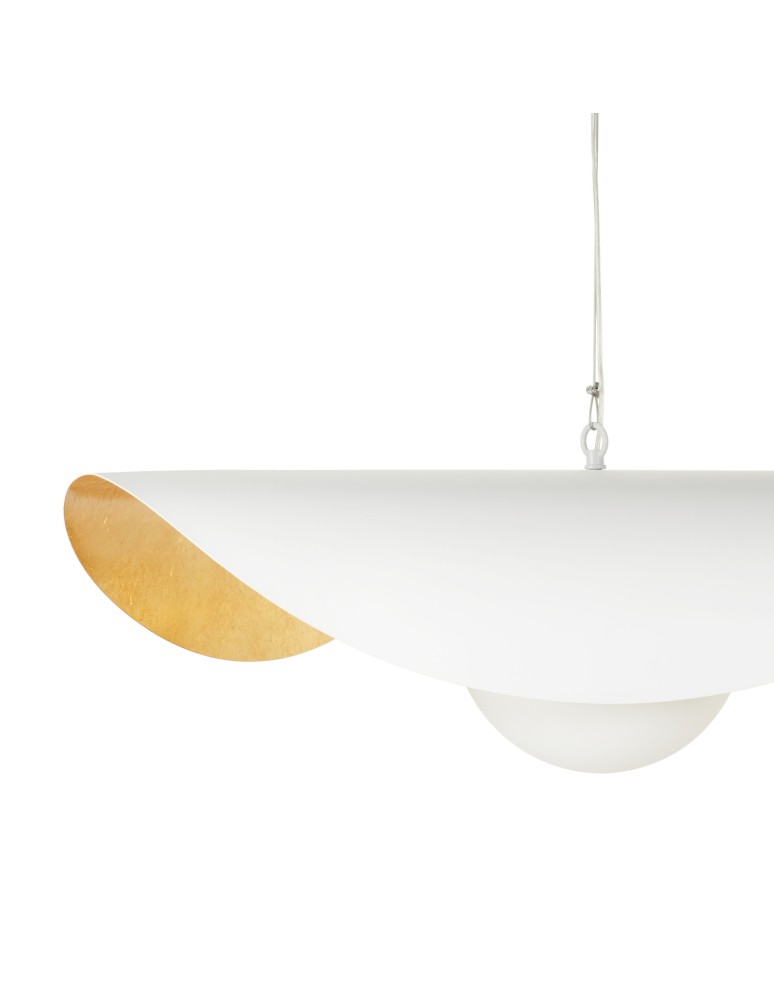 Step Into Design Lampa wisząca ENZO biało złota 80 cm ST-F22020601-D80 white Step Into Design Lampa wisząca ENZO biało złota 80 cm ST-F22020601-D80 white