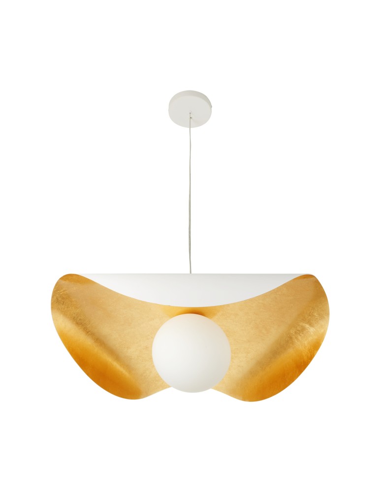 Step Into Design Lampa wisząca ENZO biało złota 80 cm ST-F22020601-D80 white Step Into Design Lampa wisząca ENZO biało złota 80 cm ST-F22020601-D80 white