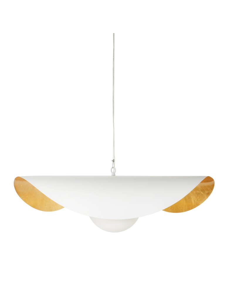 Step Into Design Lampa wisząca ENZO biało złota 80 cm ST-F22020601-D80 white Step Into Design Lampa wisząca ENZO biało złota 80 cm ST-F22020601-D80 white
