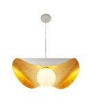 Step Into Design Lampa wisząca ENZO biało złota 80 cm ST-F22020601-D80 white Step Into Design Lampa wisząca ENZO biało złota 80 cm ST-F22020601-D80 white