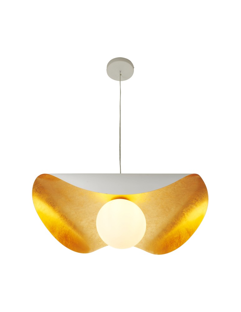 Step Into Design Lampa wisząca ENZO biało złota 80 cm ST-F22020601-D80 white Step Into Design Lampa wisząca ENZO biało złota 80 cm ST-F22020601-D80 white