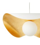 Step Into Design Lampa wisząca ENZO biało złota 80 cm ST-F22020601-D80 white Step Into Design Lampa wisząca ENZO biało złota 80 cm ST-F22020601-D80 white
