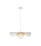 Step Into Design Lampa wisząca ENZO biało złota 80 cm ST-F22020601-D80 white Step Into Design Lampa wisząca ENZO biało złota 80 cm ST-F22020601-D80 white