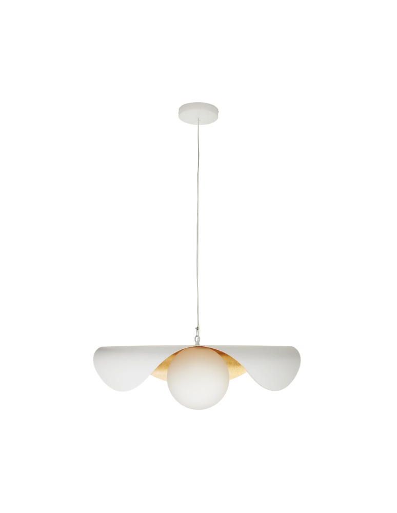 Step Into Design Lampa wisząca ENZO biało złota 80 cm ST-F22020601-D80 white Step Into Design Lampa wisząca ENZO biało złota 80 cm ST-F22020601-D80 white
