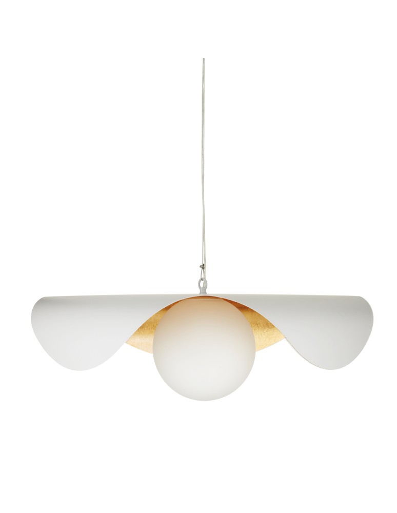 Step Into Design Lampa wisząca ENZO biało złota 80 cm ST-F22020601-D80 white Step Into Design Lampa wisząca ENZO biało złota 80 cm ST-F22020601-D80 white