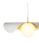 Step Into Design Lampa wisząca ENZO biało złota 80 cm ST-F22020601-D80 white Step Into Design Lampa wisząca ENZO biało złota 80 cm ST-F22020601-D80 white