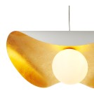 Step Into Design Lampa wisząca ENZO biało złota 80 cm ST-F22020601-D80 white Step Into Design Lampa wisząca ENZO biało złota 80 cm ST-F22020601-D80 white