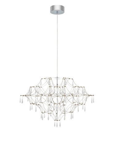 Markslojd EFESOS Żyrandol 80cm Stalowy/Clear 108870