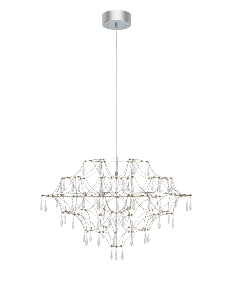Markslojd EFESOS Żyrandol 80cm Stalowy/Clear 108870