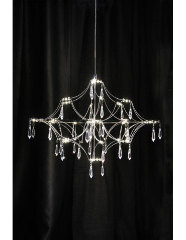 Markslojd EFESOS Żyrandol 60cm Stalowy/Clear 108869 - produkt 2