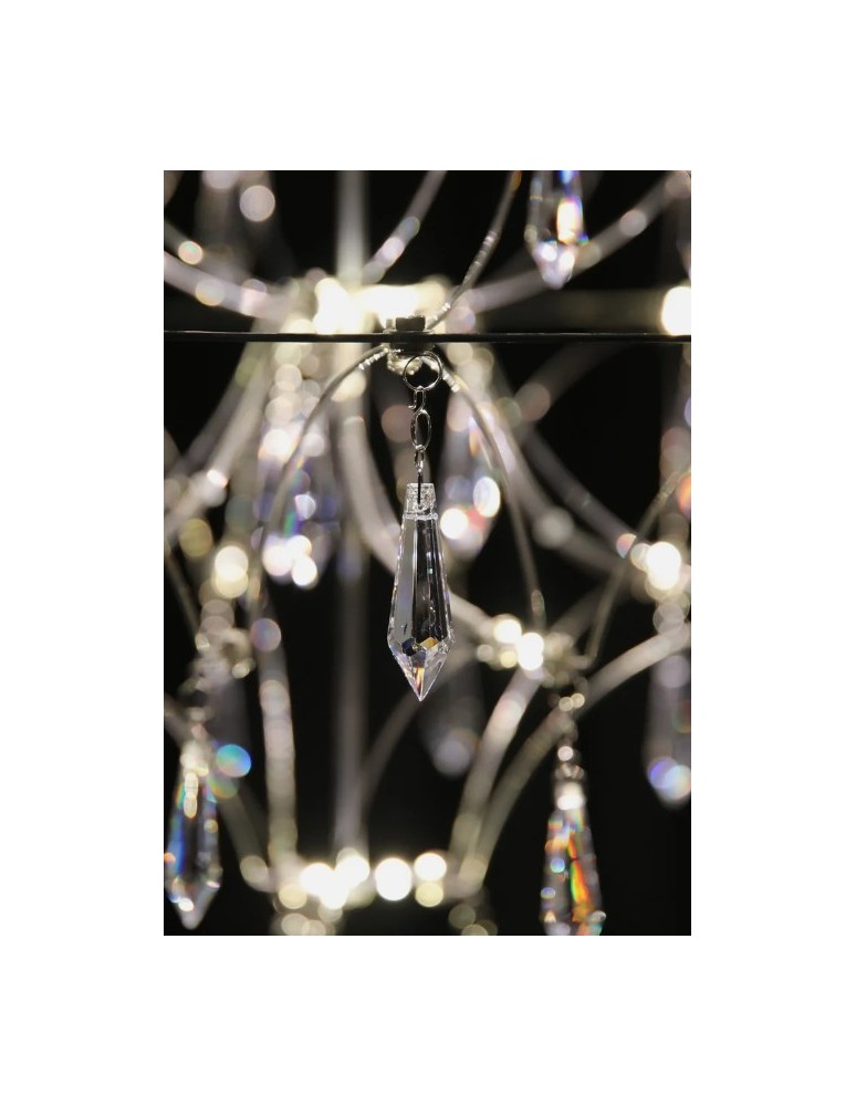 Lampy wiszące designerskie - Markslojd EFESOS Żyrandol 60cm Stalowy/Clear 108869 - product kolory-swiatla.pl 3