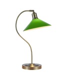 Lampki biurkowe - Markslojd VELA Stołowa 1L Mosiądz Antyczny/Zielony 108864 - product 1