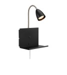Kinkiety do czytania - Markslojd CUARTO Ścienna 1L Czarny 108855 - product 1