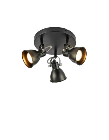 Markslojd MION Ceiling 3L Czarny Mat 108847