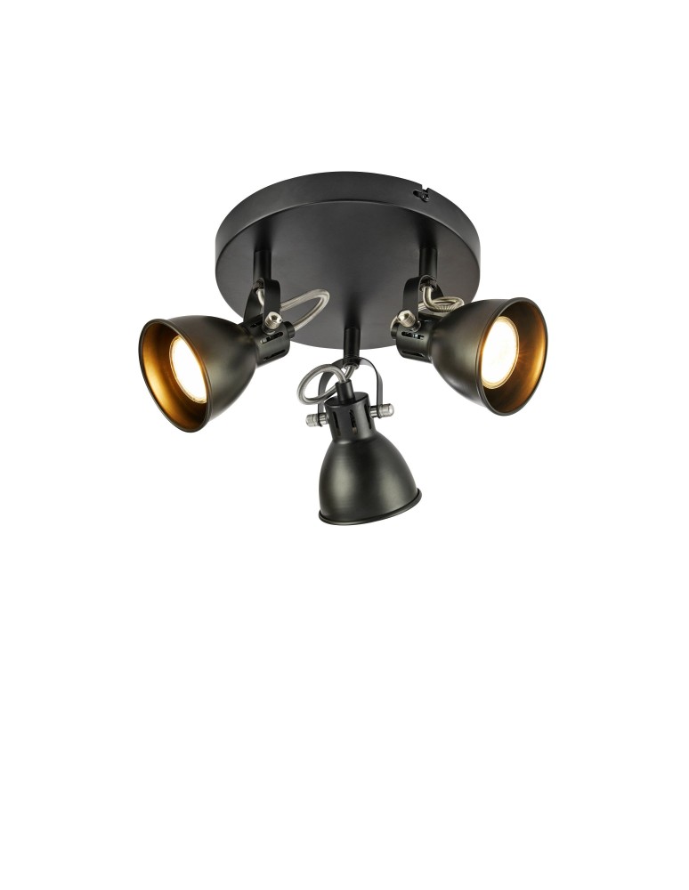 Markslojd MION Ceiling 3L Czarny Mat 108847