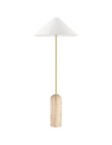 CosmoLight Lampa stojąca LOXLEY F01463BR-WH Mosiądz  - product 2