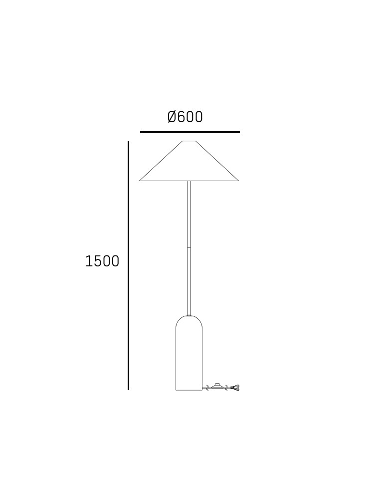 Lampy podłogowe w kolorze mosiądz - CosmoLight Lampa stojąca LOXLEY F01463BR-WH Mosiądz  - product kolory-swiatla.pl 3