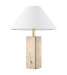 Lampy stołowe klasyczne - CosmoLight Lampa stołowa ORLEANS T01470BR-WH Mosiądz  - product 2