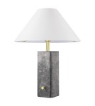 Lampy stołowe klasyczne - CosmoLight Lampa stołowa ORLEANS T01487BR-WH Mosiądz  - product 2