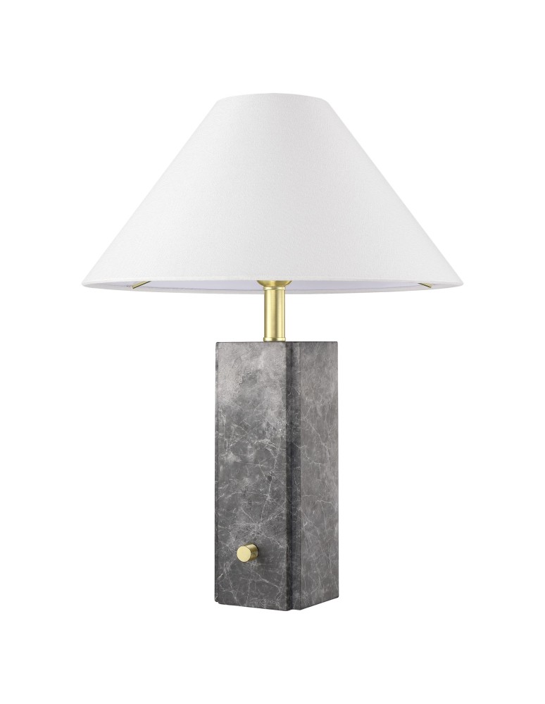 Lampy stołowe klasyczne - CosmoLight Lampa stołowa ORLEANS T01487BR-WH Mosiądz  - product kolory-swiatla.pl 2