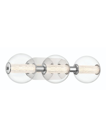 Quintiesse Kinkiet Atomo - 3 źródła światła - Polerowany chrom QN-ATOMO-3W-PC