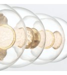 Kinkiety łazienkowe - Quintiesse Kinkiet Atomo - 4 źródła światła - Szczotkowane złoto IP44 Elstead Lighting QN-ATOMO-4W-BG - product 4