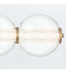 Kinkiety łazienkowe - Quintiesse Kinkiet Atomo - 4 źródła światła - Szczotkowane złoto IP44 Elstead Lighting QN-ATOMO-4W-BG - product 5