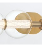 Kinkiety łazienkowe - Quintiesse Kinkiet Atomo - 4 źródła światła - Szczotkowane złoto IP44 Elstead Lighting QN-ATOMO-4W-BG - product 6