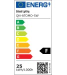Quintiesse Kinkiet Atomo - 5 źródeł światła - Polerowany chrom QN-ATOMO-5W-PC Quintiesse Kinkiet Atomo - 5 źródeł światła - Polerowany chrom QN-ATOMO-5W-PC
