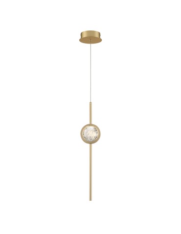 Quintiesse Lampa wisząca Barletta - 1 źródło światła - Szczotkowane złoto Elstead Lighting QN-BARLETTA-1P-BG