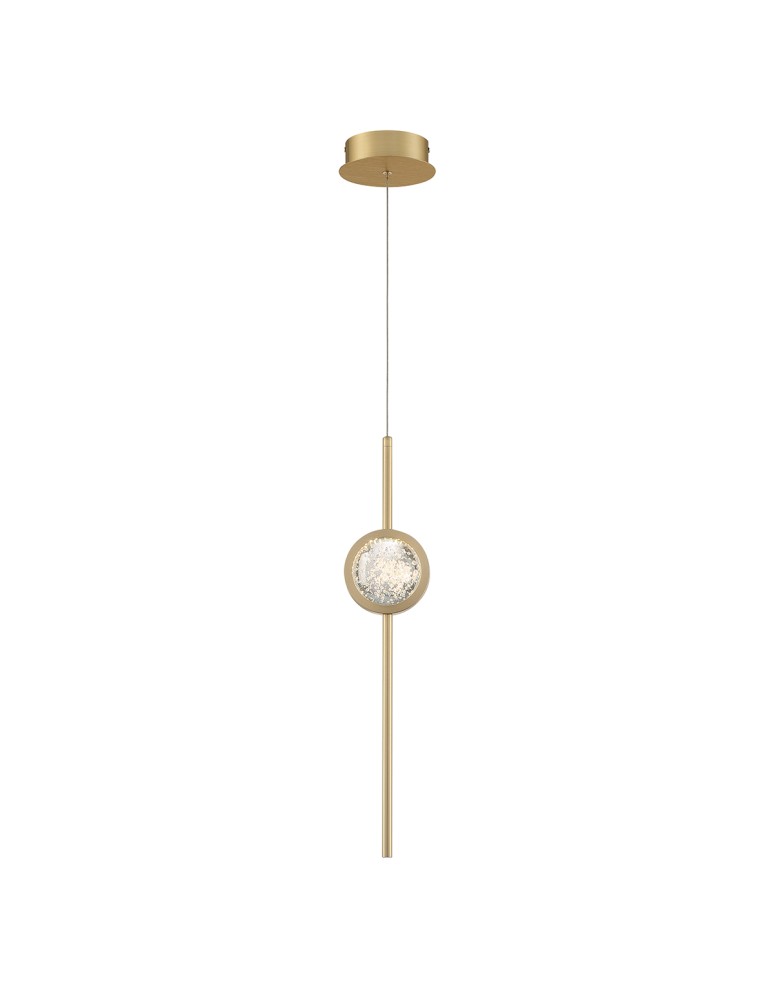 Quintiesse Lampa wisząca Barletta - 1 źródło światła - Szczotkowane złoto QN-BARLETTA-1P-BG