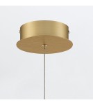 Lampy wiszące - Quintiesse Lampa wisząca Barletta - 1 źródło światła - Szczotkowane złoto Elstead Lighting QN-BARLETTA-1P-BG - product 3